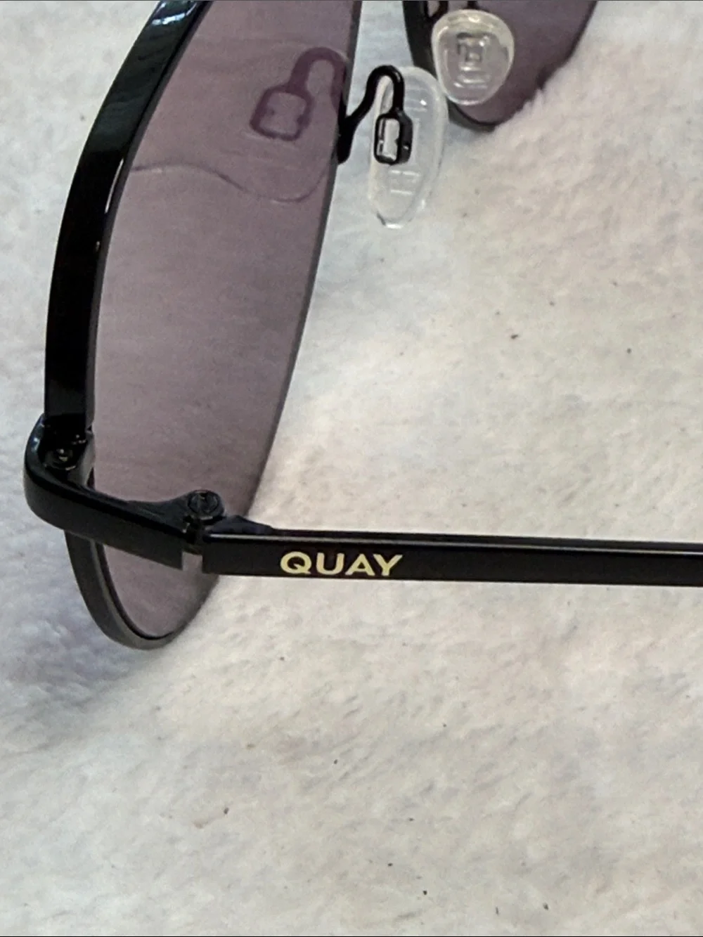 Quay High Key Black Aviator Sunglasses